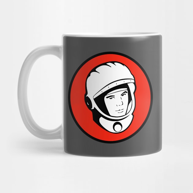 Retro Cosmonaut Badge Design: Yuri's Night by Jarecrow 